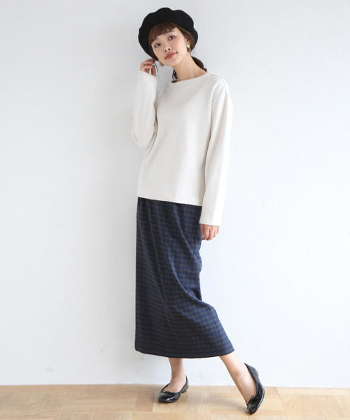 coen(コーエン)の「ギンガムチェックイージータイトロングスカート(スカート・レディース・ネイビー/ブラック・LARGE/MEDIUM)」の16枚目の写真