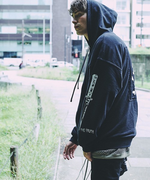 CHORD NUMBER EIGHT（コードナンバーエイト）の「BIG ZIP PARKA（パーカー・メンズ・ホワイト/ブラック・SMALL/MEDIUM/LARGE）」の16枚目の写真