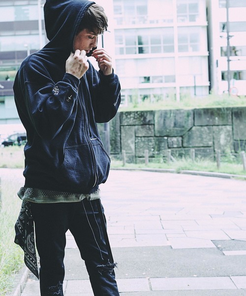 CHORD NUMBER EIGHT（コードナンバーエイト）の「BIG ZIP PARKA（パーカー・メンズ・ホワイト/ブラック・SMALL/MEDIUM/LARGE）」の13枚目の写真