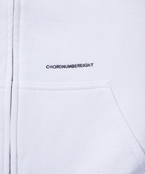 CHORD NUMBER EIGHT（コードナンバーエイト）の「BIG ZIP PARKA（パーカー・メンズ・ホワイト/ブラック・SMALL/MEDIUM/LARGE）」の6枚目の写真