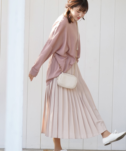 rps(アールピーエス)の「綿タッチドルマンニットチュニック(チュニック・レディース・オフホワイト/ブラック/ミント/ピンク/杢グレー・M)」の8枚目の写真