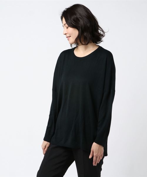 rps(アールピーエス)の「綿タッチドルマンニットチュニック(チュニック・レディース・オフホワイト/ブラック/ミント/ピンク/杢グレー・M)」の22枚目の写真