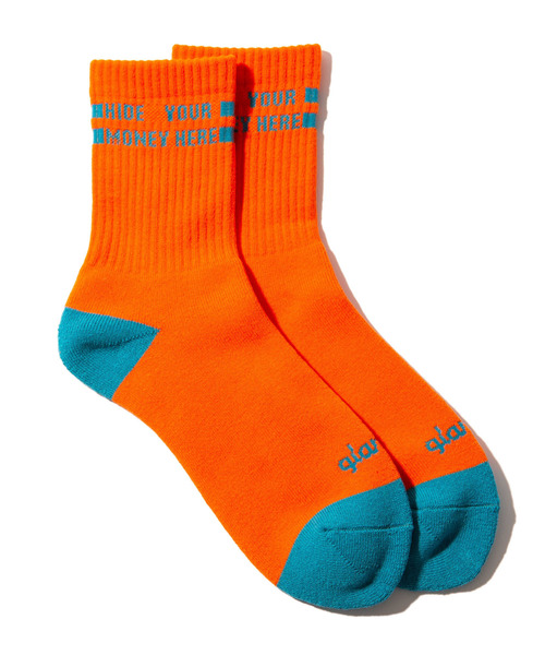 glamb（グラム）の「Money hide socks / マネーハイドソックス（ソックス/靴下・メンズ・ホワイト/ブラック/ブルー/オレンジ・FREE）」の4枚目の写真