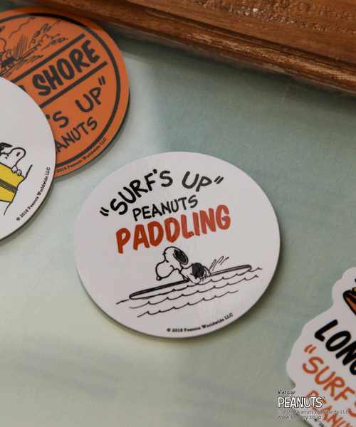 Vintage PEANUTS（ビンテージピーナッツ）の「スヌーピーステッカーマル（ステッカー/テープ・レディース・ブラウン/オレンジ/ホワイト/クリーム/その他1/その他2/その他4/その他3/その他5/その他6・0）」の2枚目の写真
