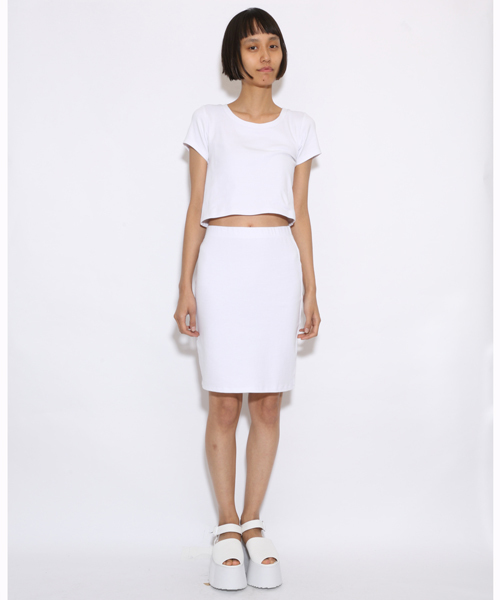 i（アイ）の「無地ピタT（Tシャツ/カットソー・レディース・ホワイト/ブラック・ﾌﾘ-）」の3枚目の写真