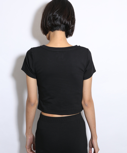 i（アイ）の「無地ピタT（Tシャツ/カットソー・レディース・ホワイト/ブラック・ﾌﾘ-）」の6枚目の写真