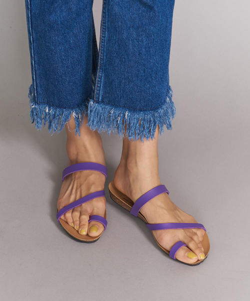 PLAKTON(プラクトン)の「<PLAKTON>カットワークサンダル ◆(サンダル・レディース・パープル/モカ/その他1・37/38/35/36)」の3枚目の写真