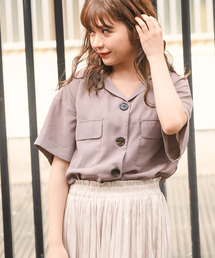 apres jour | スコッチボタン開襟シャツ【ZOZOTOWN限定アイテム】(シャツ/ブラウス)
