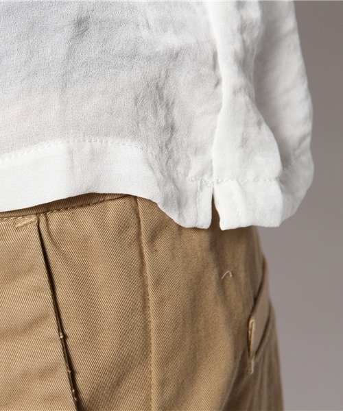 mystic(ミスティック)の「ギャザーフリルブラウス(シャツ/ブラウス・レディース・オフホワイト/ベージュ/ピンク/ミント/ネイビー・フリ-)」の14枚目の写真