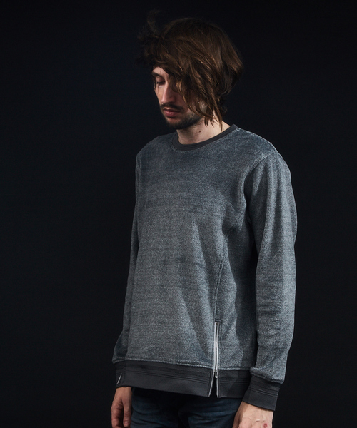 5351 POUR LES HOMMES(ゴーサンゴーイチプールオム)の「ソフトパイルジャージープルオーバー(Tシャツ/カットソー・メンズ・ホワイト/グレー/ブラック・44/46/48/50)」の1枚目の写真