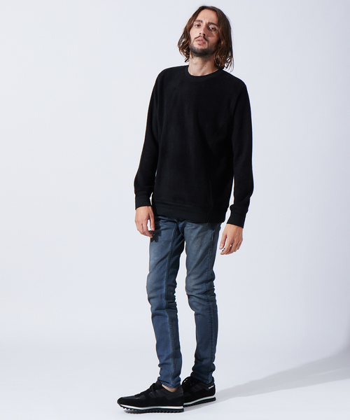 5351 POUR LES HOMMES(ゴーサンゴーイチプールオム)の「ソフトパイルジャージープルオーバー(Tシャツ/カットソー・メンズ・ホワイト/グレー/ブラック・44/46/48/50)」の6枚目の写真