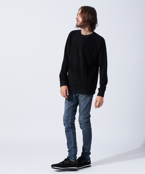 5351 POUR LES HOMMES(ゴーサンゴーイチプールオム)の「ソフトパイルジャージープルオーバー(Tシャツ/カットソー・メンズ・ホワイト/グレー/ブラック・44/46/48/50)」の5枚目の写真