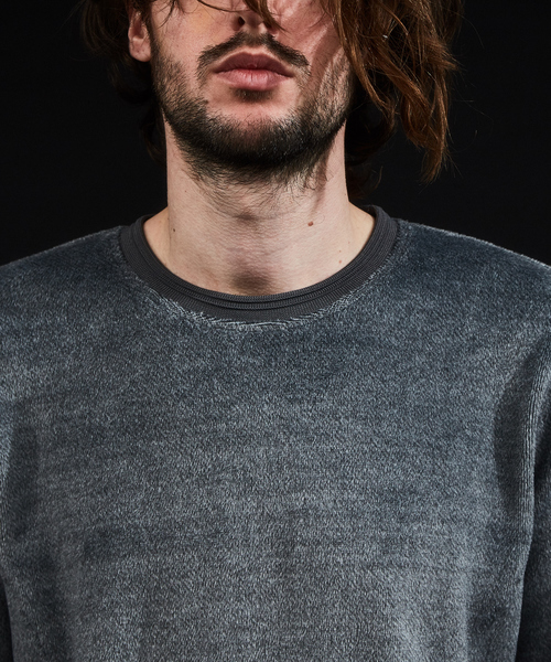 5351 POUR LES HOMMES(ゴーサンゴーイチプールオム)の「ソフトパイルジャージープルオーバー(Tシャツ/カットソー・メンズ・ホワイト/グレー/ブラック・44/46/48/50)」の15枚目の写真