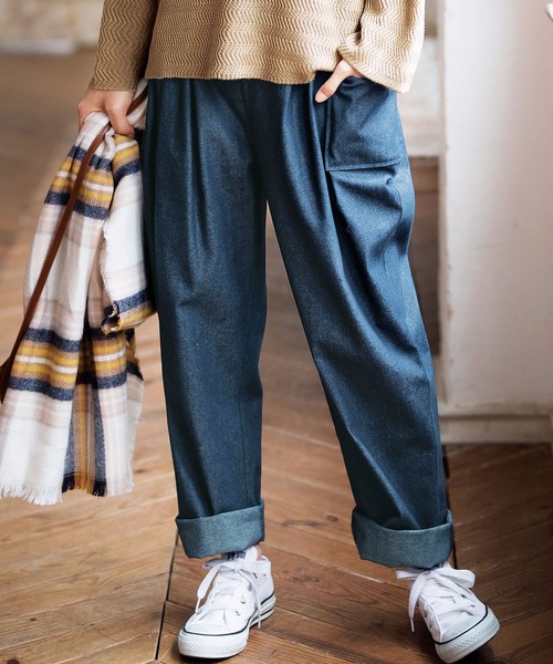 GeeRA(ジーラ)の「ポケット付サーカスパンツ(その他パンツ・レディース・ブラック/ベージュ/ブルー系その他・MEDIUM/LARGE/X-LARGE/XX-LARGE)」の3枚目の写真