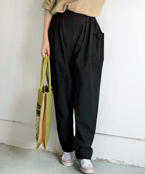 GeeRA(ジーラ)の「ポケット付サーカスパンツ(その他パンツ・レディース・ブラック/ベージュ/ブルー系その他・MEDIUM/LARGE/X-LARGE/XX-LARGE)」の2枚目の写真