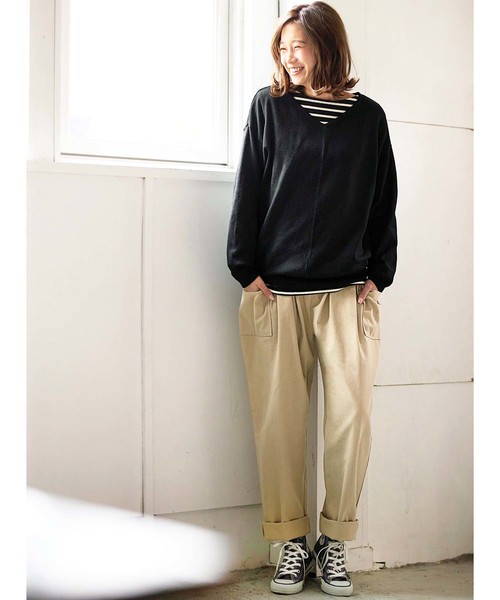 GeeRA(ジーラ)の「ポケット付サーカスパンツ(その他パンツ・レディース・ブラック/ベージュ/ブルー系その他・MEDIUM/LARGE/X-LARGE/XX-LARGE)」の9枚目の写真