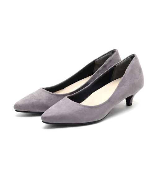 minky me!（ミンキーミー）の「ポインテッドトゥ5cmヒール走れるキレイめパンプス（パンプス・レディース・ブラック系その他2/ブラック系その他3/ブラック系その他/ベージュ系その他3/グレー系その他4/グレー系その他6/グレー系その他3/パイソン/ボルドー・21.5/22/22.5/23/23.5/24/24.5/25/25.5/26）」の4枚目の写真