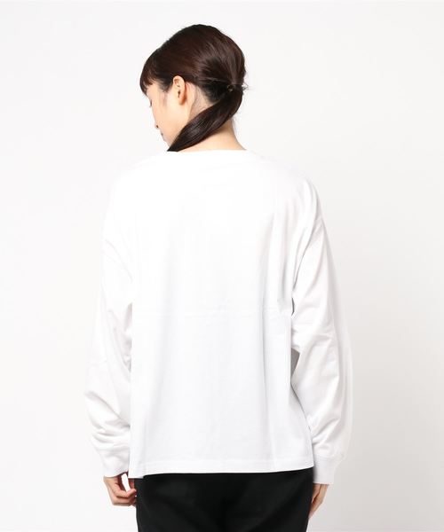 LOWRYS FARM（ローリーズファーム）の「ＵＳＡクルーＴシャツＬＳ　845536（Tシャツ/カットソー・レディース・ブラック/ベージュ/ブラウン/オフホワイト・FREE）」の6枚目の写真