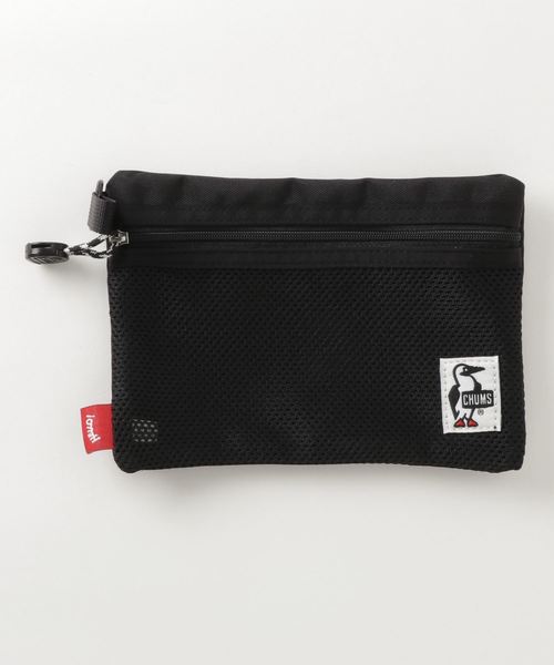 CHUMS(チャムス)の「Eco Flat Pouch S(A6)(ポーチ)」|ブラック