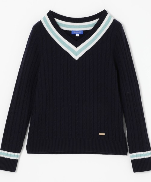 ブルーレーベルクレストブリッジ 長袖セーター バーバリーチェックM