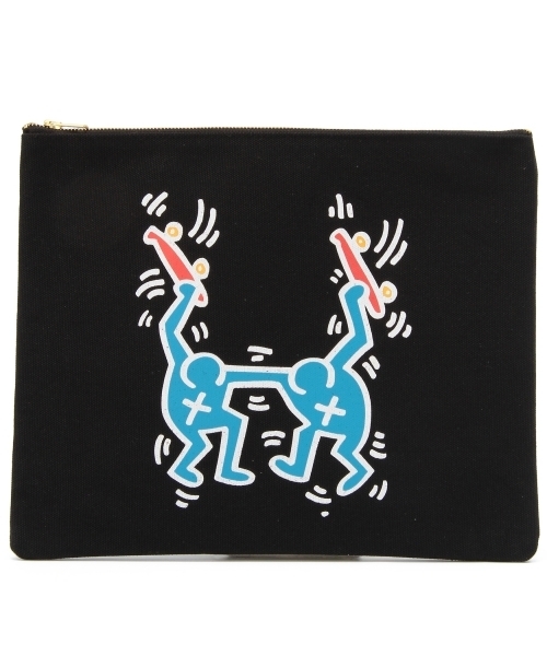 BEAUTY&YOUTH UNITED ARROWS（ビューティーアンドユースユナイテッドアローズ）の「BYBC Keith Haring 別注クラッチバッグ ◆（クラッチバッグ・レディース・オフホワイト/ブラック・フリー）」の5枚目の写真