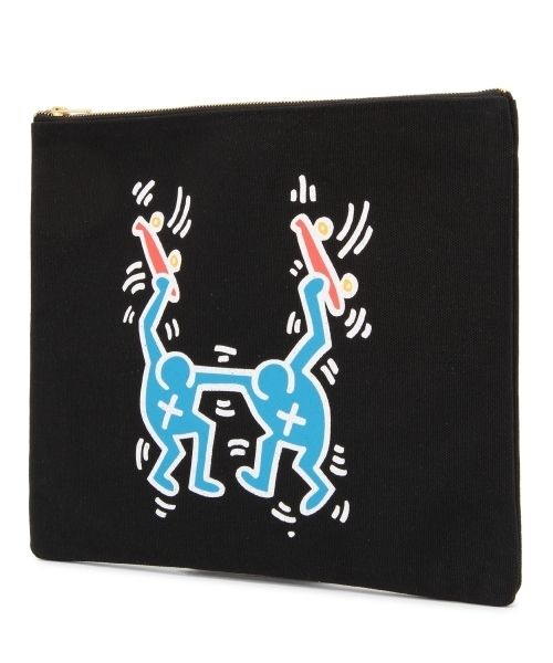 BEAUTY&YOUTH UNITED ARROWS（ビューティーアンドユースユナイテッドアローズ）の「BYBC Keith Haring 別注クラッチバッグ ◆（クラッチバッグ・レディース・オフホワイト/ブラック・フリー）」の7枚目の写真