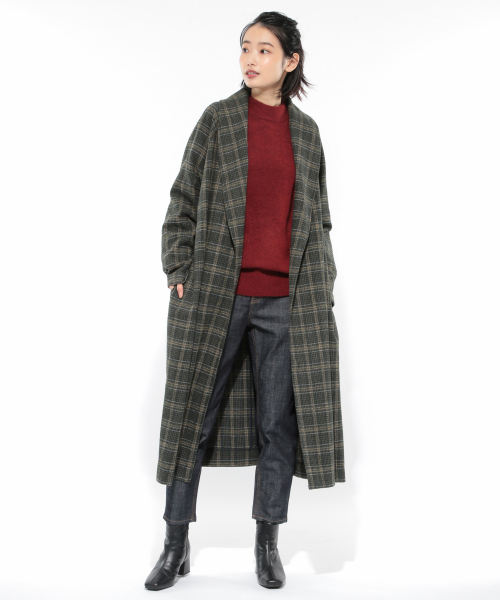 LAKOLE(ラコレ)の「5Gウールストレッチモックネックニット / LAKOLE(ニット/セーター・レディース・ライトグレー/ベージュ/ブルー/キャメル/バーガンディー/チャコール・SMALL/MEDIUM)」の12枚目の写真