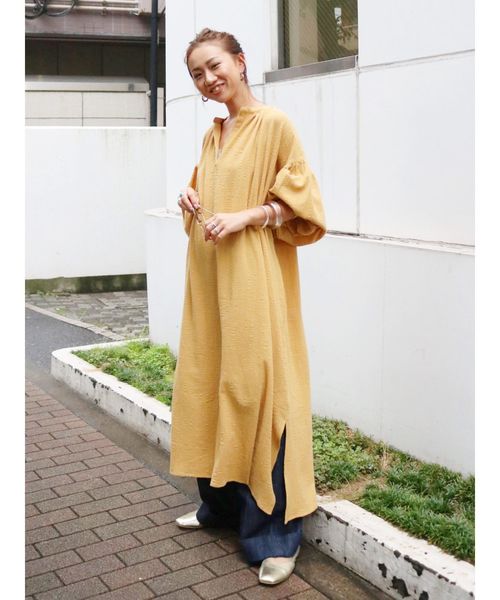 Ungrid（アングリッド）の「ボリュームスリーブスキッパーワンピース