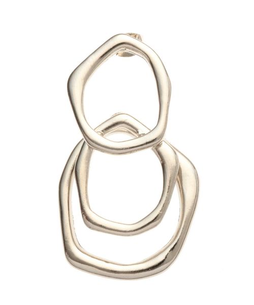 EMODA（エモダ）の「OVRラップサークルピアス（ピアス（両耳用）・レディース・シルバー/ゴールド・FREE）」の9枚目の写真