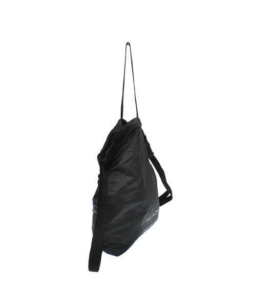 Yohji Yamamoto ナップサック ブランド古着】ナイロンフロントロゴナップザック リュック