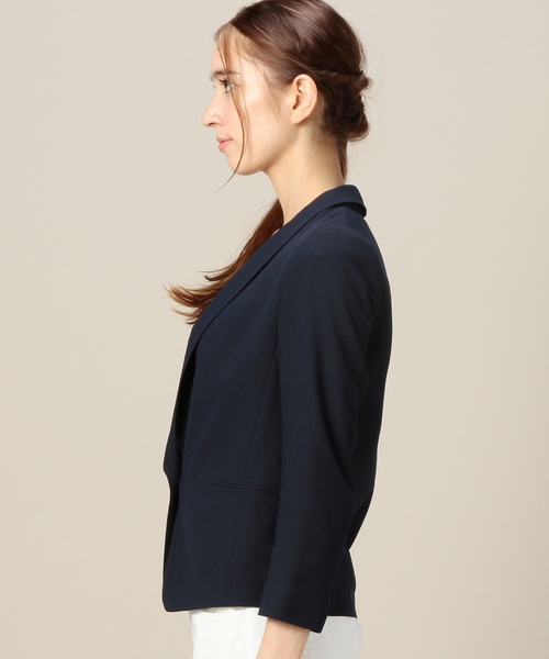 BEAUTY&YOUTH UNITED ARROWS(ビューティーアンドユースユナイテッドアローズ)の「BYTF ジョーゼットジャケット◆(テーラードジャケット・レディース・ブラック/ベージュ/ネイビー・フリー)」の8枚目の写真