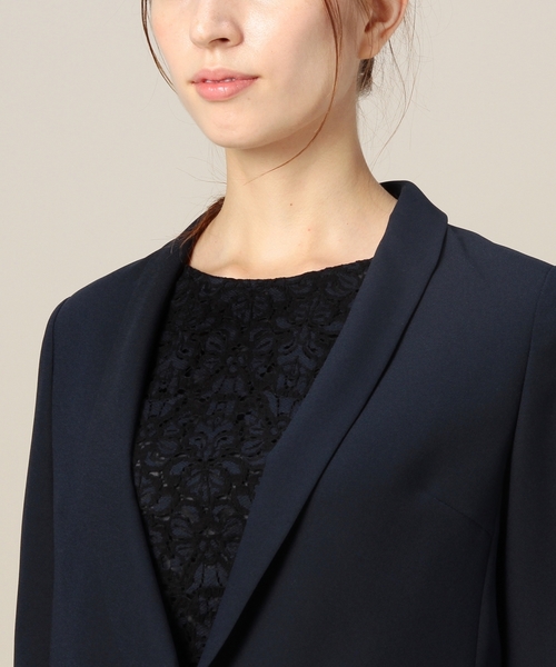 BEAUTY&YOUTH UNITED ARROWS(ビューティーアンドユースユナイテッドアローズ)の「BYTF ジョーゼットジャケット◆(テーラードジャケット・レディース・ブラック/ベージュ/ネイビー・フリー)」の10枚目の写真