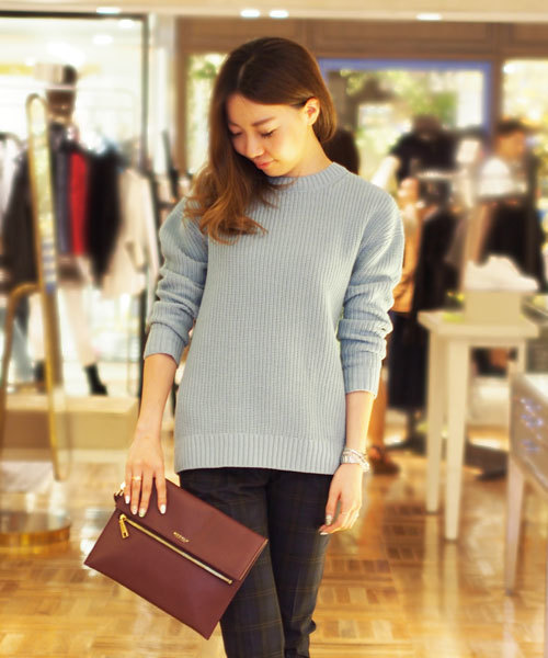 Jewel Changes(ジュエルチェンジズ)の「★JC C/AC アゼ ドロップショルダー プルオーバー ◆(ニット/セーター・レディース・オフホワイト/ライトピンク/ライム・フリー)」の19枚目の写真