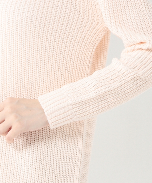 Jewel Changes(ジュエルチェンジズ)の「★JC C/AC アゼ ドロップショルダー プルオーバー ◆(ニット/セーター・レディース・オフホワイト/ライトピンク/ライム・フリー)」の8枚目の写真