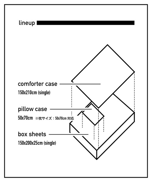 sarasa design（サラサデザイン）の「b2c オーガニックコットン コンフォーターケース シングルストライプ（寝具・レディース・チャコールグレー/ライトグレー・ONESIZE）」の3枚目の写真