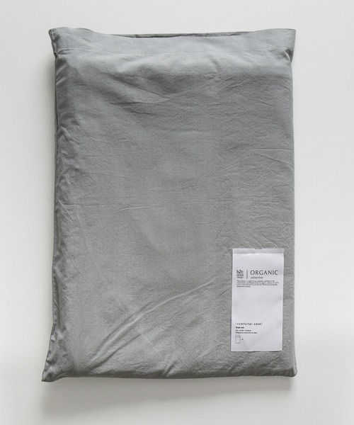 sarasa design（サラサデザイン）の「b2c オーガニックコットン コンフォーターケース シングルストライプ（寝具・レディース・チャコールグレー/ライトグレー・ONESIZE）」の7枚目の写真