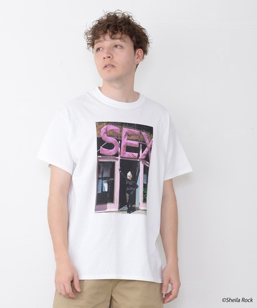 Tシャツ・カットソー IN SILENCE CAT GRAPHIC SHEARED T-SHIRT 5FT1873 セール】SEALED LOGO S/S TEE（Tシャツ/カットソー）｜SILAS