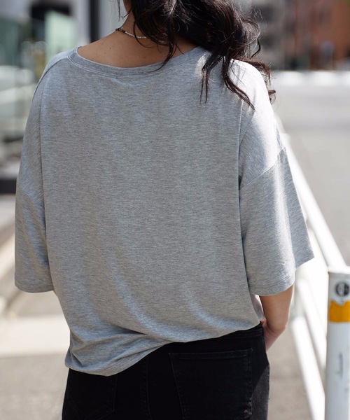 Champion(チャンピオン)の「【CHAMPION/チャンピオン】ロゴプリントTシャツ CW-RS304 ストレッチ素材 ブランドロゴ(Tシャツ/カットソー・レディース・グレー/オレンジ系その他/ブルー/ネイビー/ホワイト・MEDIUM/LARGE)」の13枚目の写真