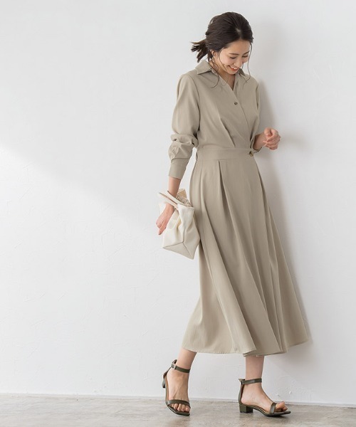 セットアップ風シャツワンピース ワンピース Pierrot ピエロ のファッション通販 Zozotown