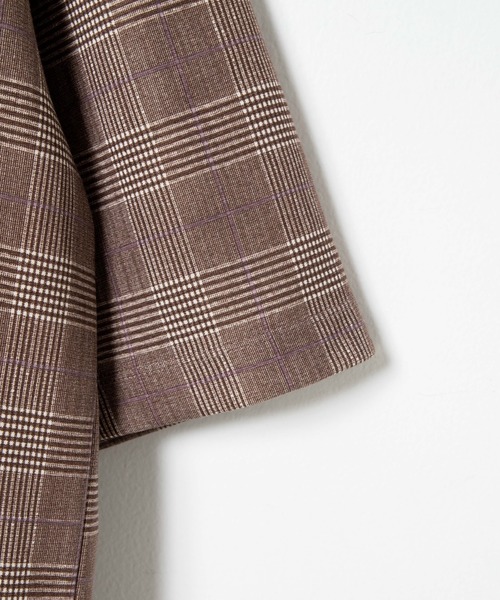 WEGO（ウィゴー）の「WEGO/チェック5分袖プルオーバー（Tシャツ/カットソー・メンズ・グレー系その他2/ブラウン系その他2/ベージュ系その他2・MEDIUM/LARGE）」の12枚目の写真