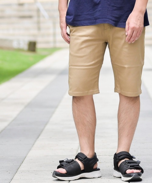 JOHN'S CLOSET（ジョンズクローゼット）の「【i】ストレッチ ツイル素材チノショーツ（チノパンツ・メンズ・ホワイト/ベージュ/ネイビー/ブラック/カーキ・X-LARGE/LARGE/SMALL/MEDIUM）」の3枚目の写真