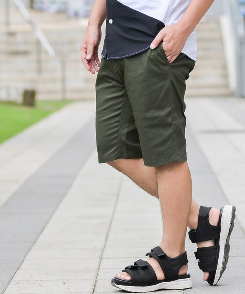 JOHN'S CLOSET（ジョンズクローゼット）の「【i】ストレッチ ツイル素材チノショーツ（チノパンツ・メンズ・ホワイト/ベージュ/ネイビー/ブラック/カーキ・X-LARGE/LARGE/SMALL/MEDIUM）」の4枚目の写真