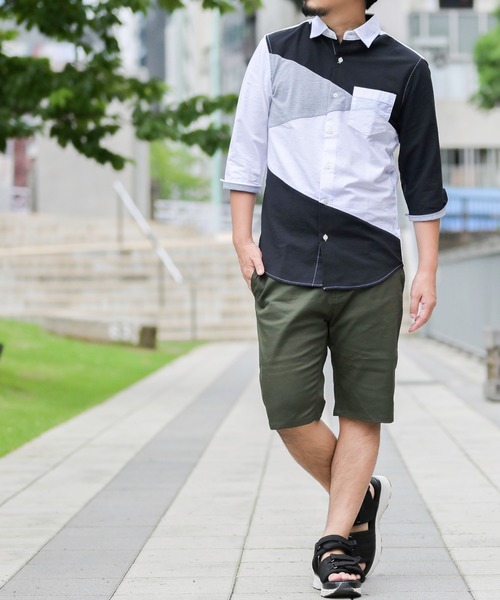 JOHN'S CLOSET（ジョンズクローゼット）の「【i】ストレッチ ツイル素材チノショーツ（チノパンツ・メンズ・ホワイト/ベージュ/ネイビー/ブラック/カーキ・X-LARGE/LARGE/SMALL/MEDIUM）」の14枚目の写真