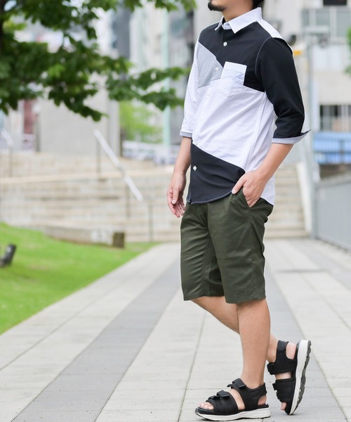 JOHN'S CLOSET（ジョンズクローゼット）の「【i】ストレッチ ツイル素材チノショーツ（チノパンツ・メンズ・ホワイト/ベージュ/ネイビー/ブラック/カーキ・X-LARGE/LARGE/SMALL/MEDIUM）」の9枚目の写真