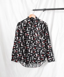 《made in japan》総柄　長袖シャツ