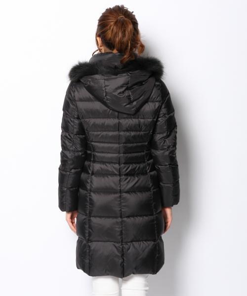 【美品】23区 シレータフタダウンジャケット ブラック40ファー取外 23区（ニジュウサンク）の「シレータフタダウン（ダウンジャケット