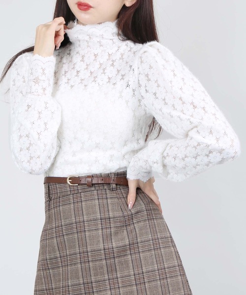 セール Wc フラワーレース長袖トップス Tシャツ カットソー Wc ダブル シー のファッション通販 Zozotown