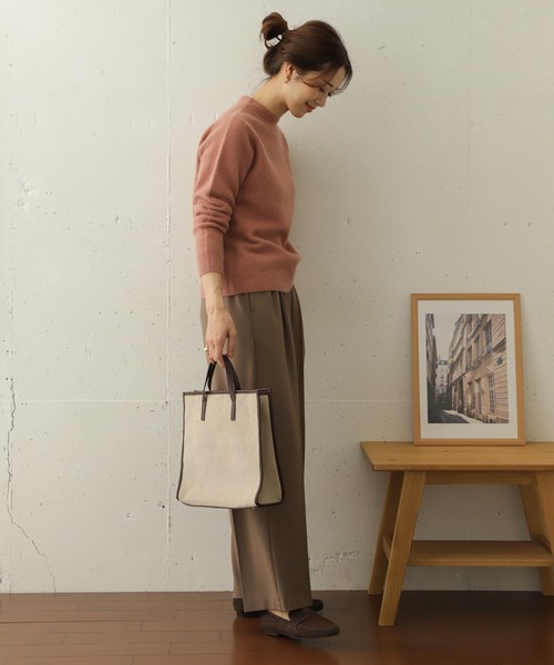 URBAN RESEARCH DOORS（アーバンリサーチドアーズ）の「ヘアリーウールニット∴（ニット/セーター・レディース・ベージュ/ピンク/モカ・ONE）」の10枚目の写真