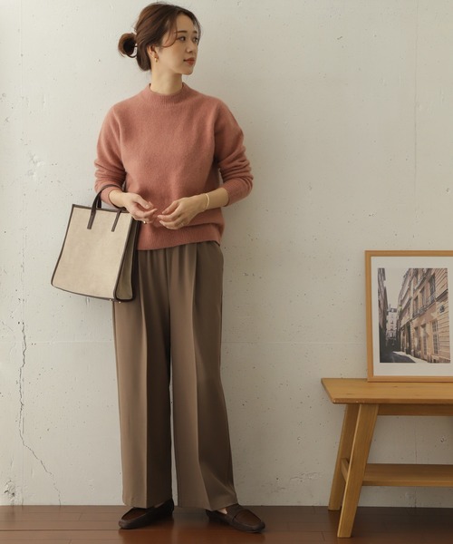 URBAN RESEARCH DOORS（アーバンリサーチドアーズ）の「ヘアリーウールニット∴（ニット/セーター・レディース・ベージュ/ピンク/モカ・ONE）」の11枚目の写真