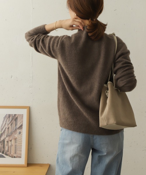 URBAN RESEARCH DOORS（アーバンリサーチドアーズ）の「ヘアリーウールニット∴（ニット/セーター・レディース・ベージュ/ピンク/モカ・ONE）」の13枚目の写真